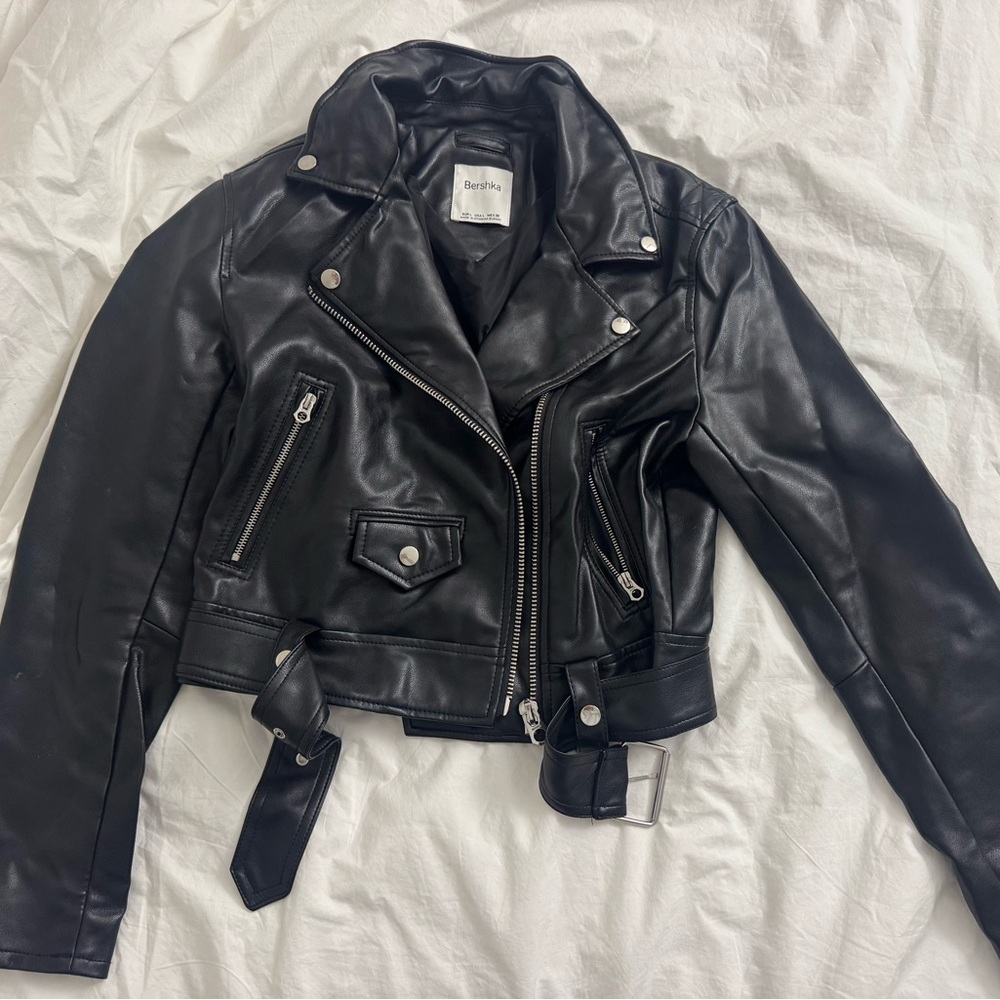 Bershka Faux Leather Jacket